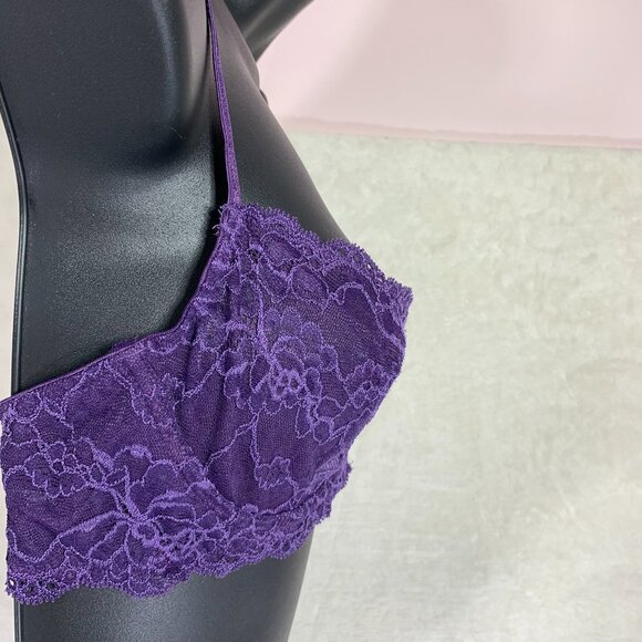 Montelle Elegant Purple Lace Bra size 32D - Picture 13 of 16